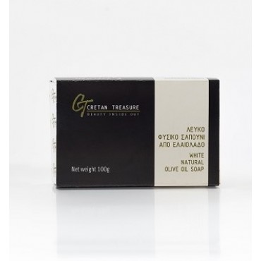 White natural olive oil soap -100gr
